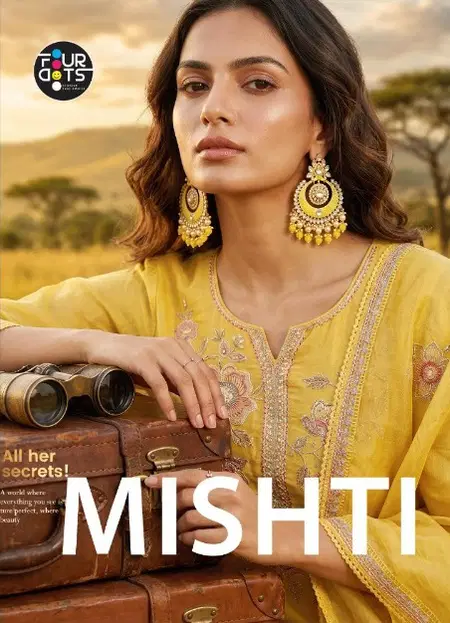 Mishti By Four Dots Mal Chanderi Cotton Designer Salwar Suits
